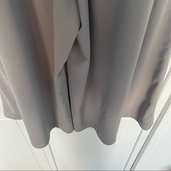 Uniqlo Gray Greenish Gaucho Wide Leg Stretch Flowy Pants Capris Elastic XL - Picture 5 of 12